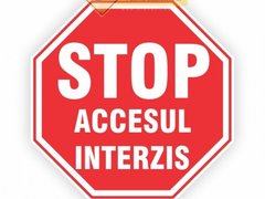 Semn stop acces interzis